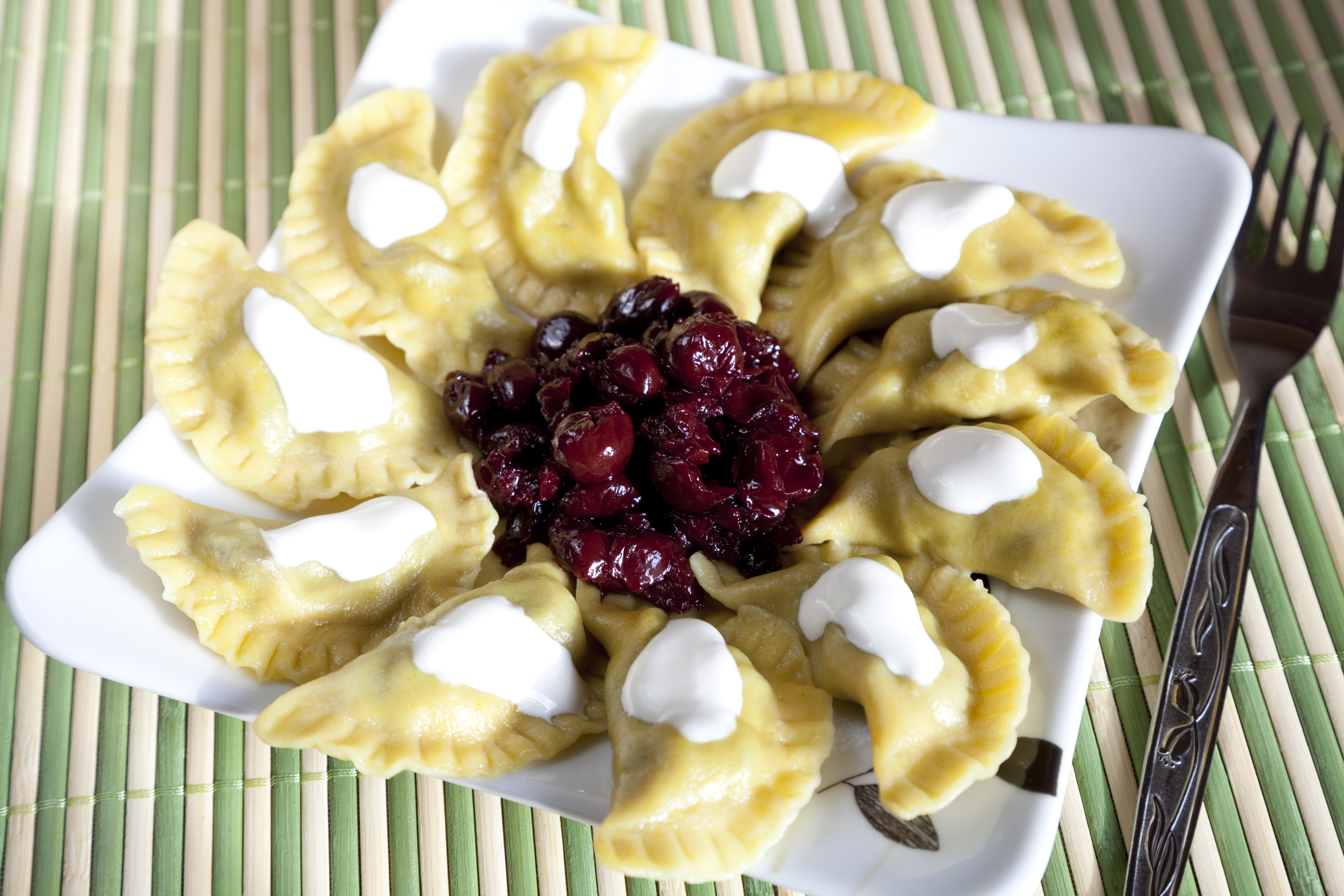 SAour cherry dumplings