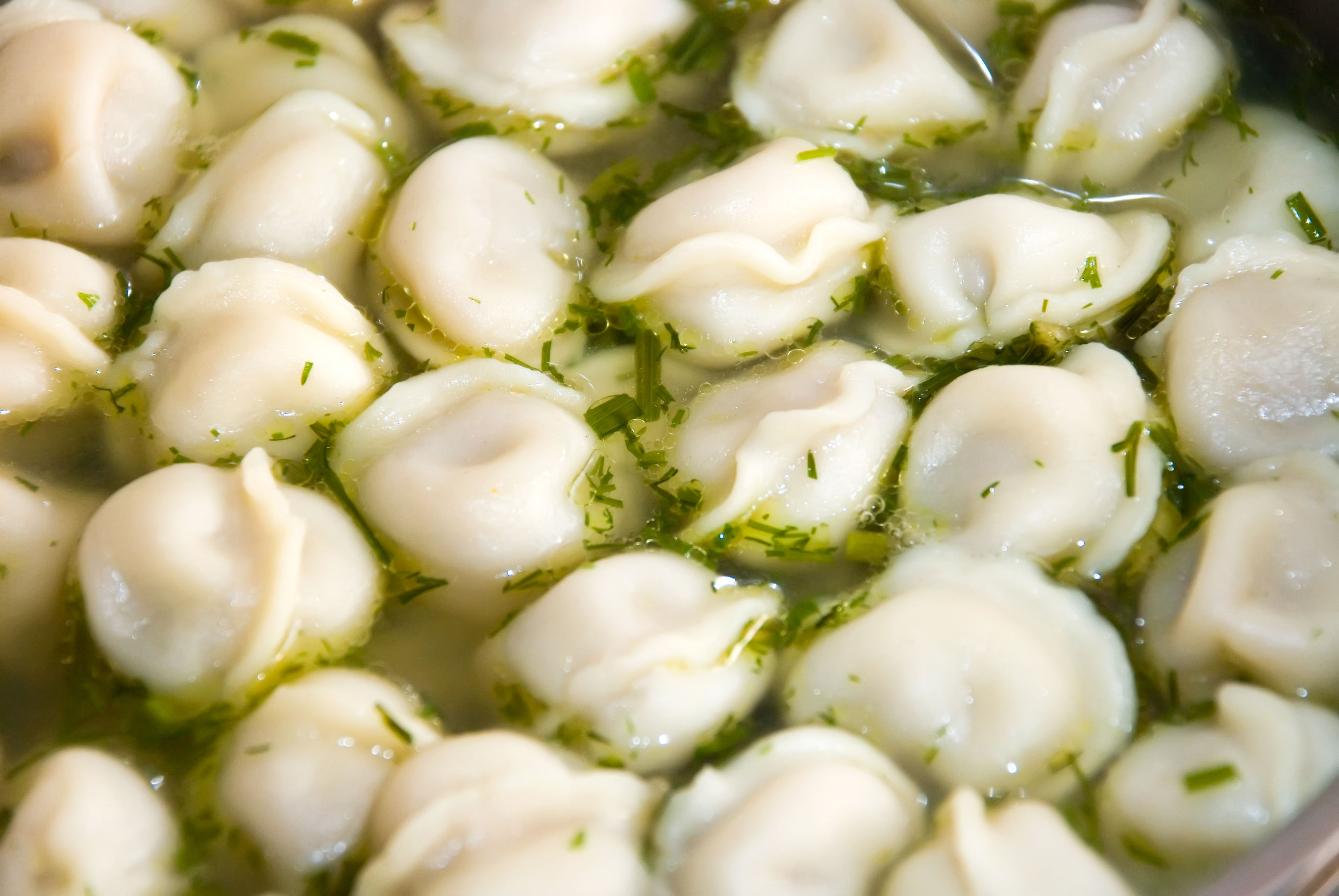 Russian pelmeni cooking